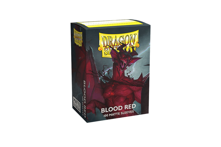 DS Sleeves (100) Blood Red Matte