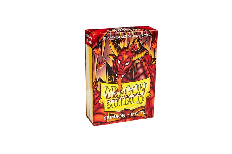 Dragon Shield: Matte Crimson Sleeves - Japanese Size
