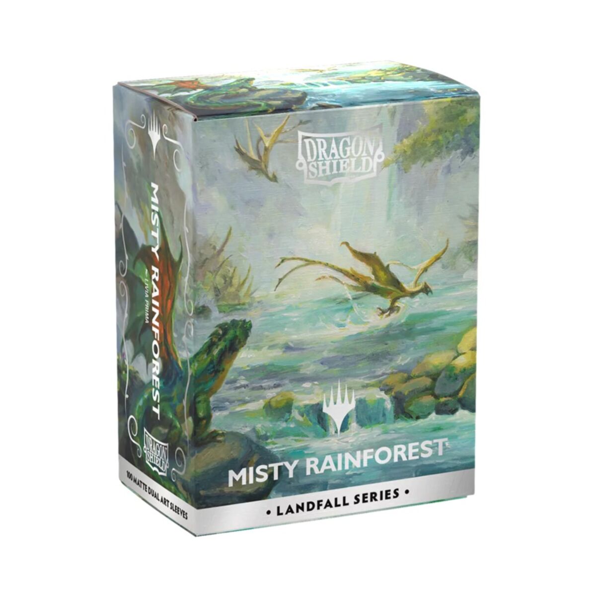 DS Sleeves (100) Matte Dual Art – Misty Rainforest (MTG Landfall Series)