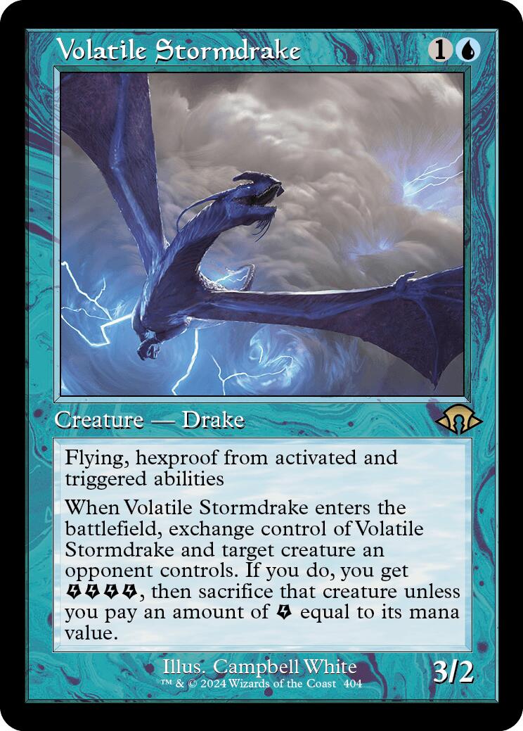 Volatile Stormdrake (Retro Frame)