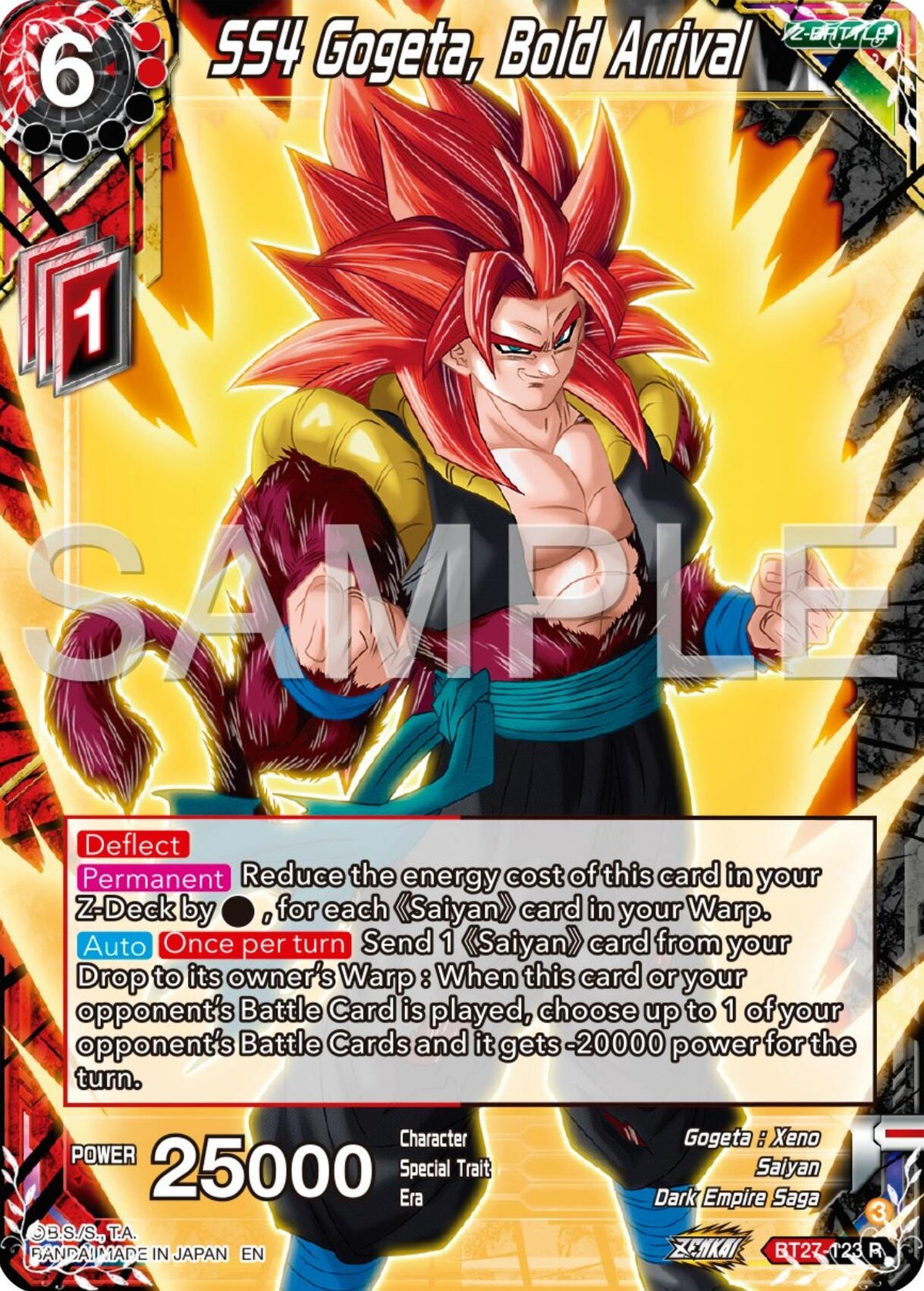 SS4 Gogeta, Bold Arrival
