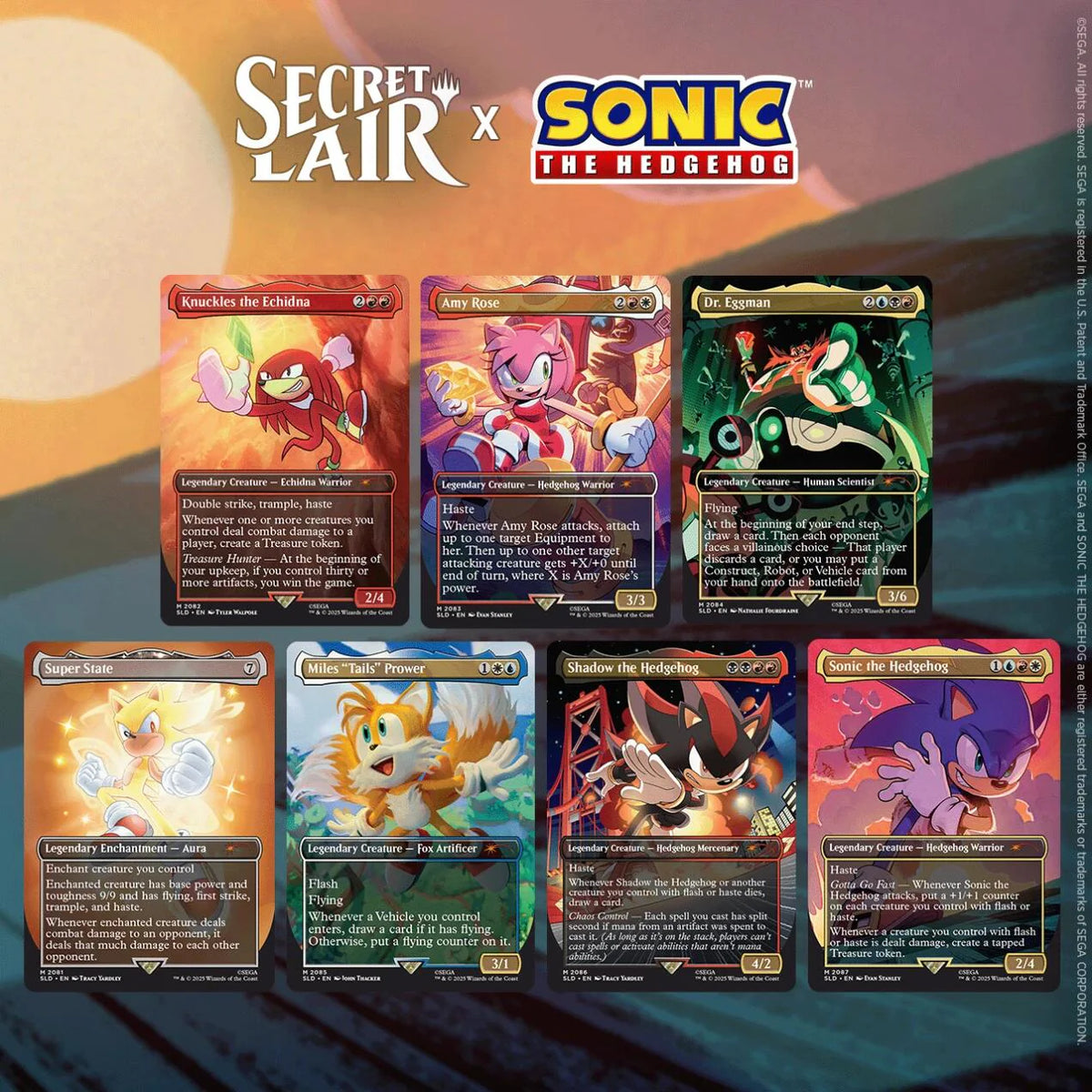 Magic The Gathering: Secret Lair - Sonic The Hedgehog Friend or Foes