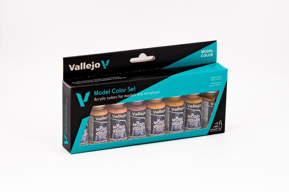 Vallejo Model Colour - Face & Skin Tones 8 Colour Set