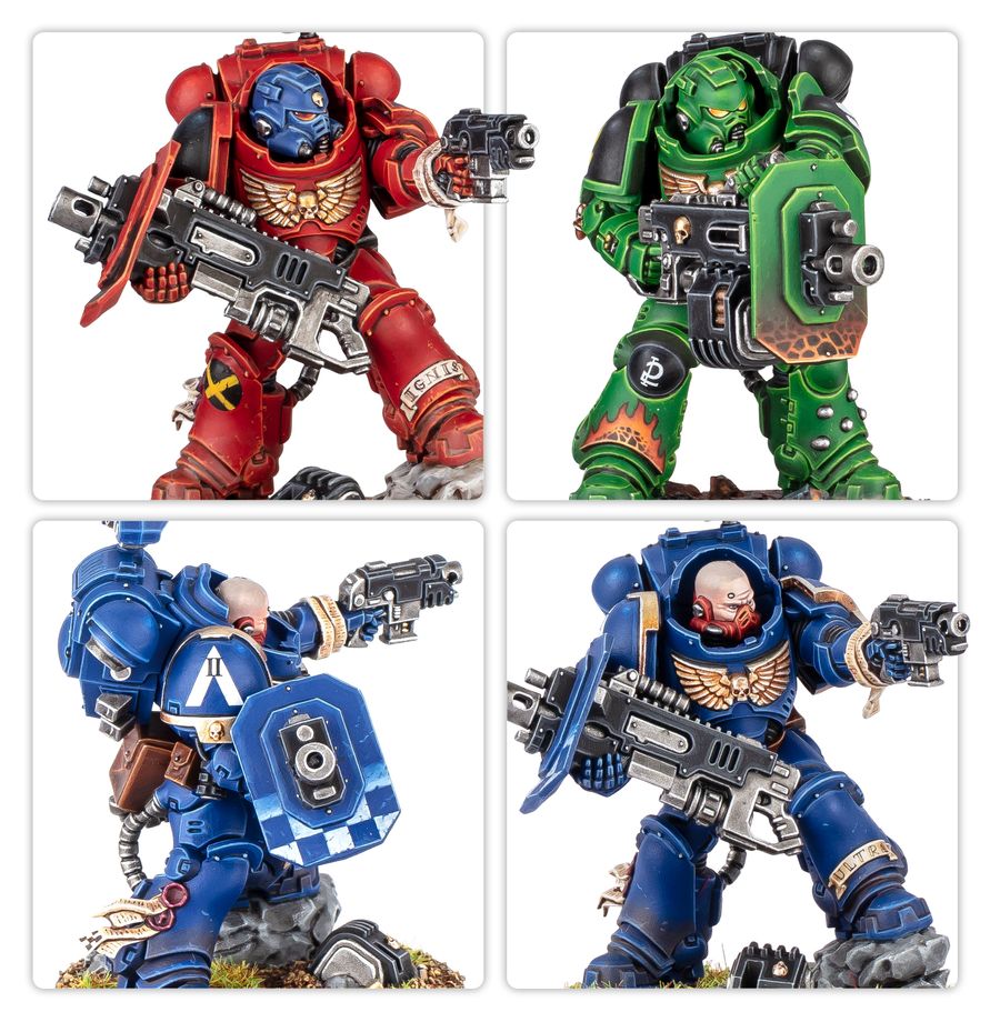 Warhammer 40,000: Space Marines: Eradicator Squad With Heavy Bolters
