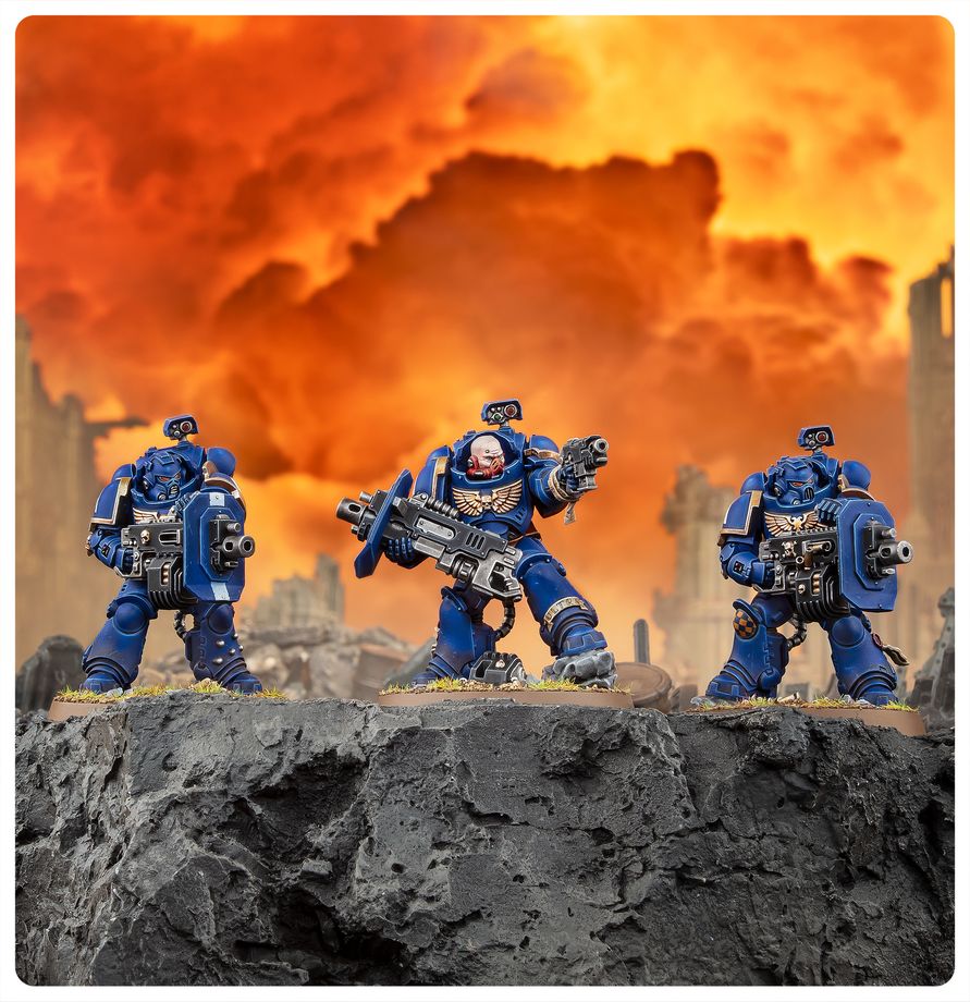 Warhammer 40,000: Space Marines: Eradicator Squad With Heavy Bolters