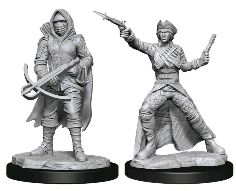 WizKids - Deep Cuts Unpainted Miniatures: Bounty Hunter & Outlaw