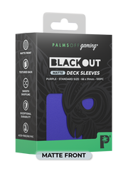 Palms Off Blackout Deck Sleeves (100) Purple Matte