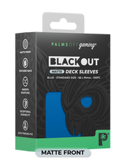 Palms Off Blackout Deck Sleeves (100) Blue Matte