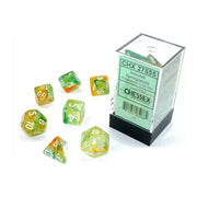 Chessex - Nebula spring/white Luminary dice set