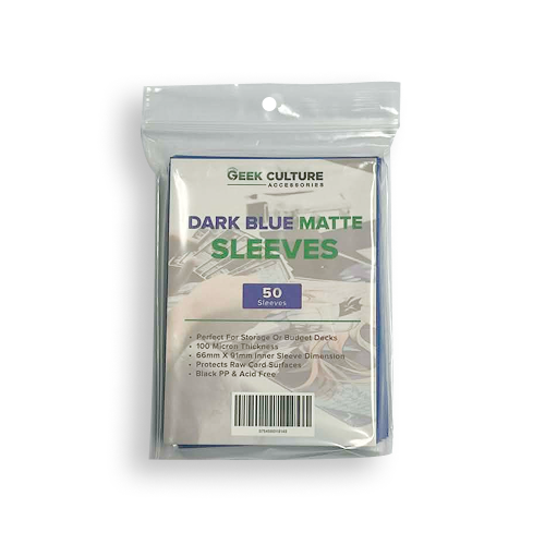 Geek Culture – Dark Blue Matte Sleeves (50ct)