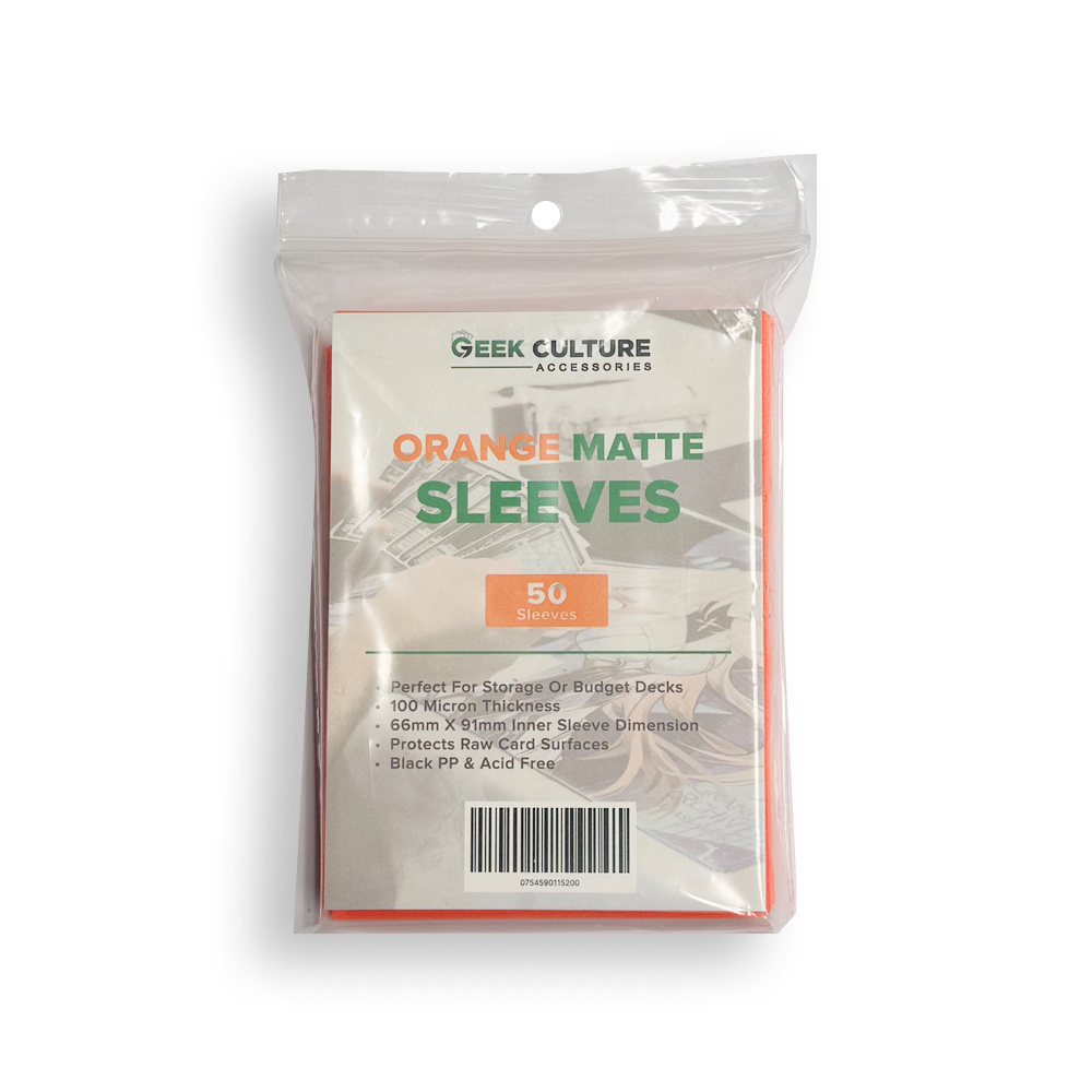 Geek Culture – Orange Matte Sleeves (50ct)