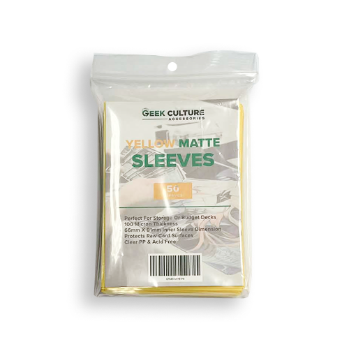 Geek Culture – Yellow Matte Sleeves (50ct)