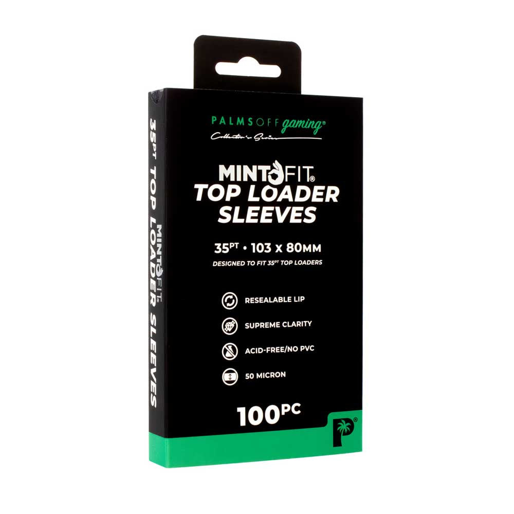 Palms Off Mint-Fit Top Loader Sleeves - 35pt - 100pc