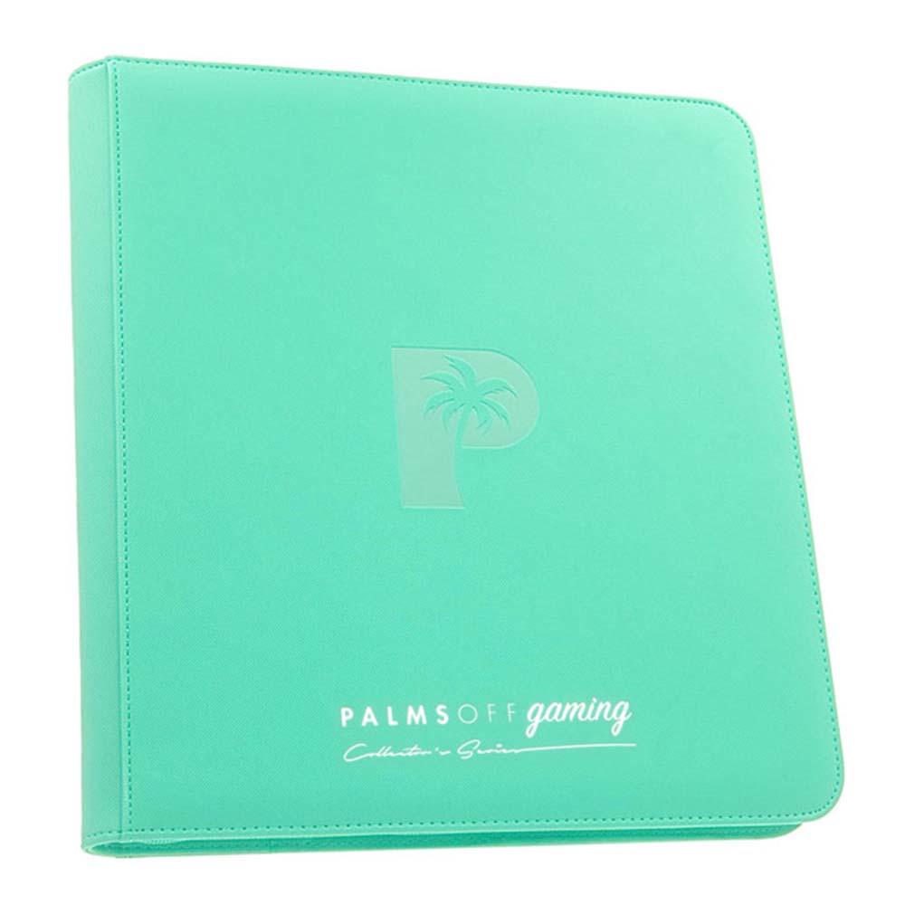 Palms Off Collector's Series 12 Pocket Zip Binder - TURQUOISE