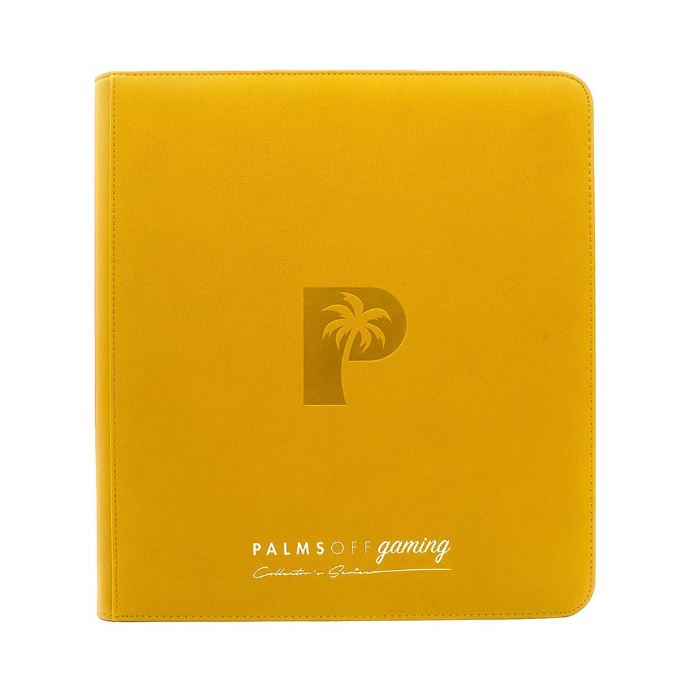 Palms Off Collector's Series 12 Pocket Zip Binder - YELLOW
