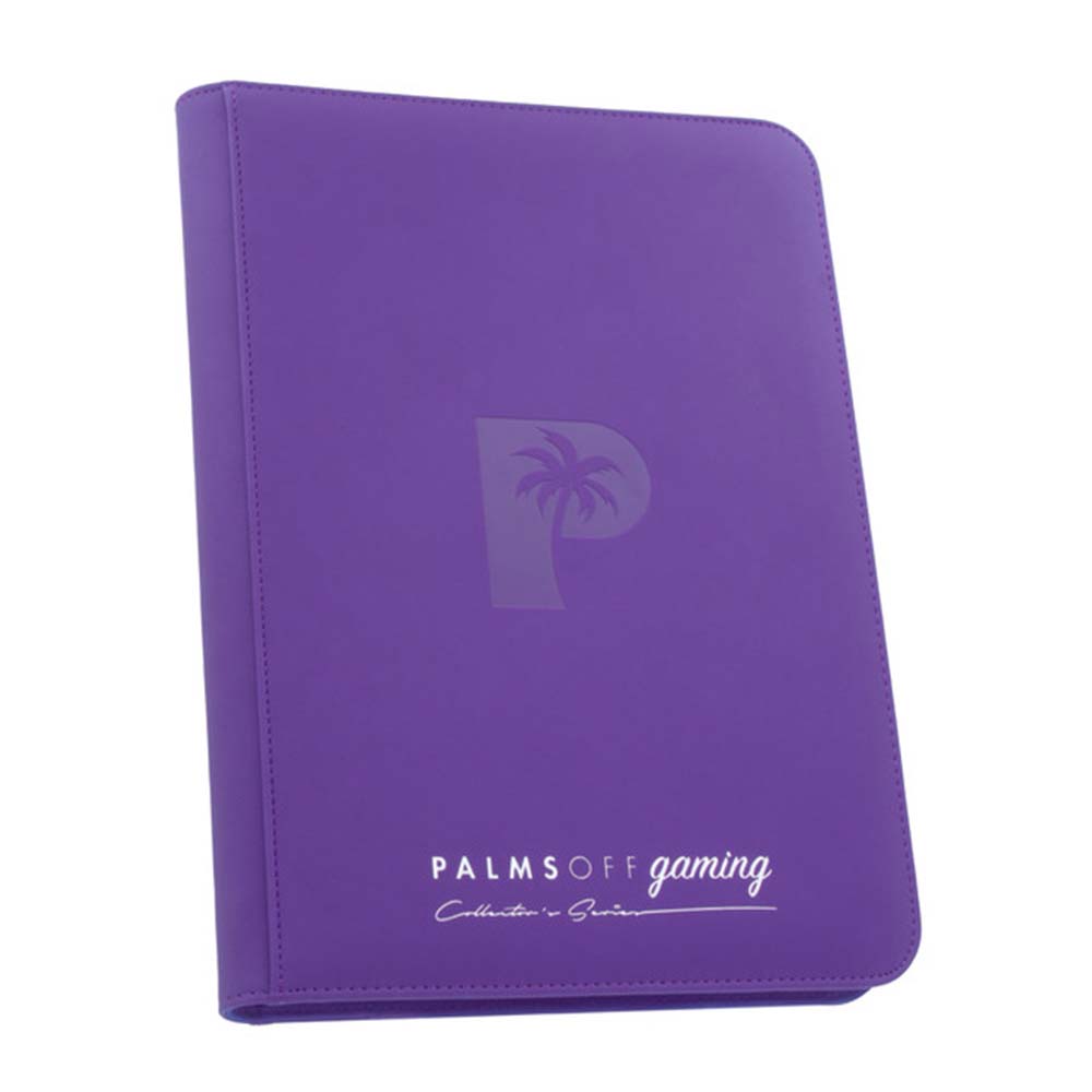 Palms Off Collector's Series 9 Pocket Zip Binder - PURPLE