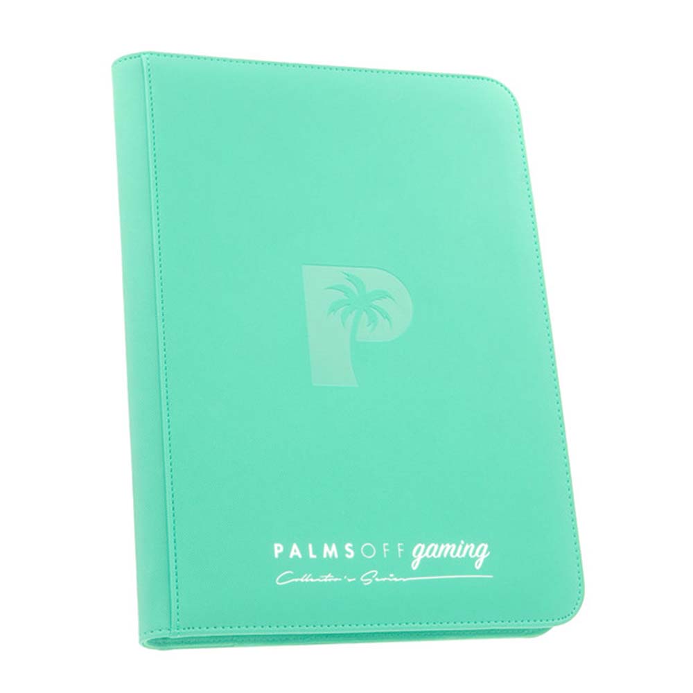 Palms Off Collector's Series 9 Pocket Zip Binder - TURQUOISE