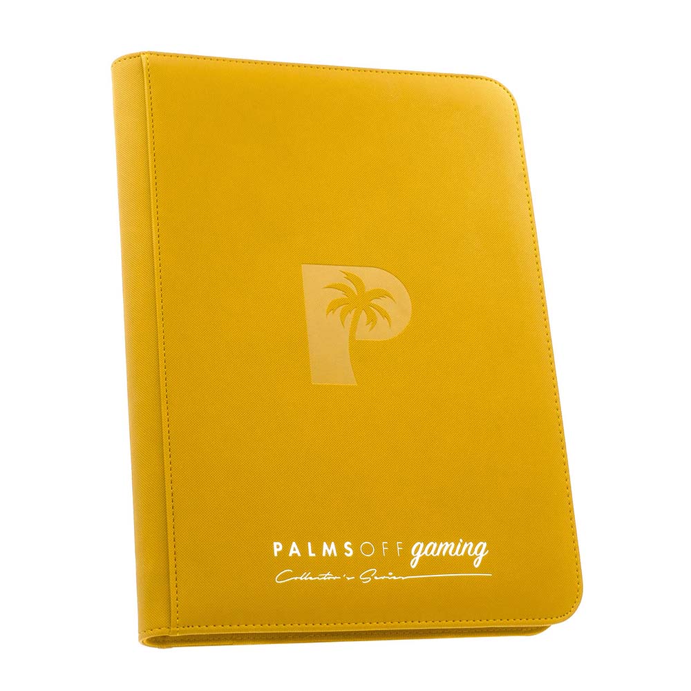 Palms Off Collector's Series 9 Pocket Zip Binder - YELLOW