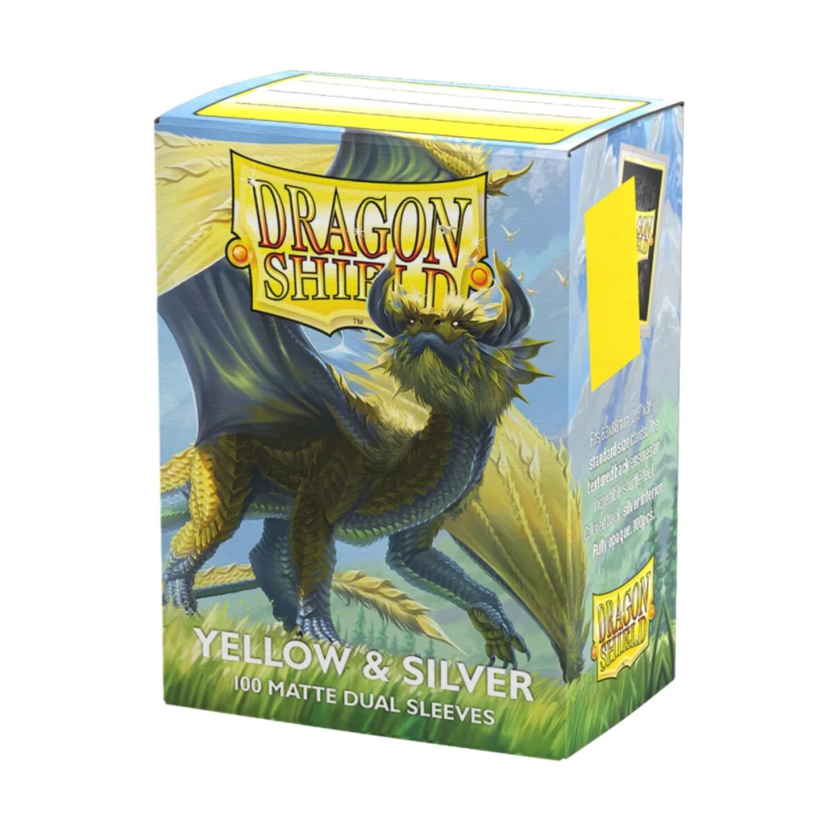 DS Sleeves (100) Matte Dual - Yellow & Silver