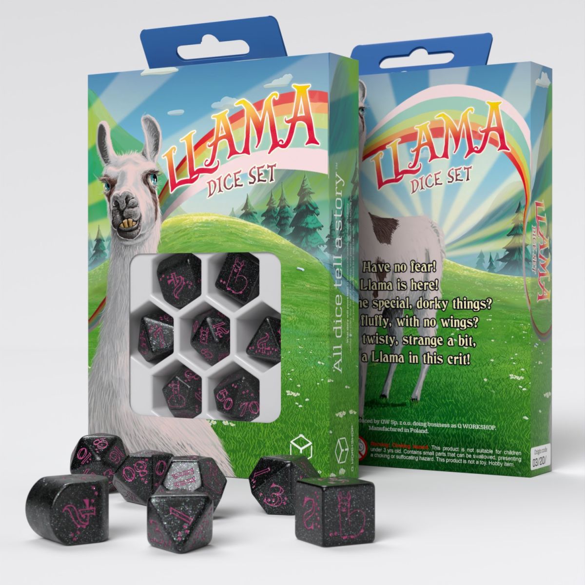 QW - Llama Dice Set: Spitty