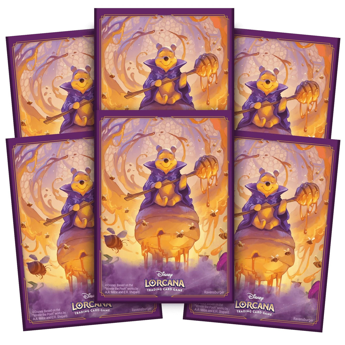Disney Lorcana TCG: Azurite Sea Winnie The Pooh Card Sleeves 65 Pack