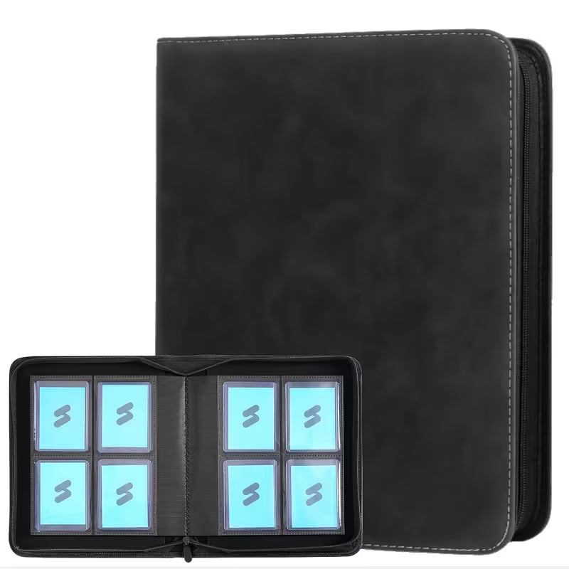 4-Pocket Toploader Card Binder (Black)