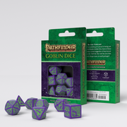 QW – Pathfinder Goblin Purple & green Dice Set