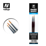 Vallejo – Brush Set – Detail – Design Set – Synthetic fibers (Sizes 0, 1 & 2)